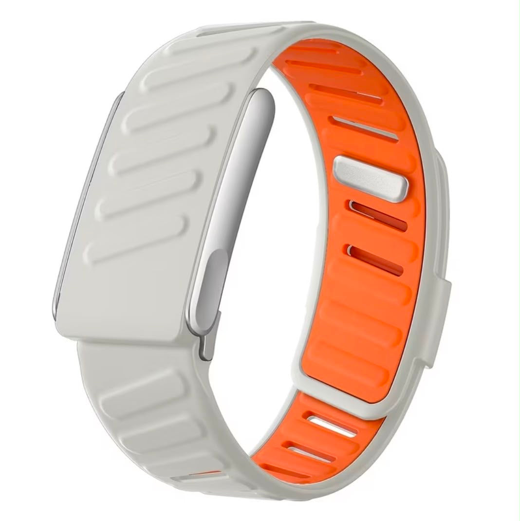 Amber Grey grey and orange rubber strap for WHOOP 5.0 and WHOOP MG