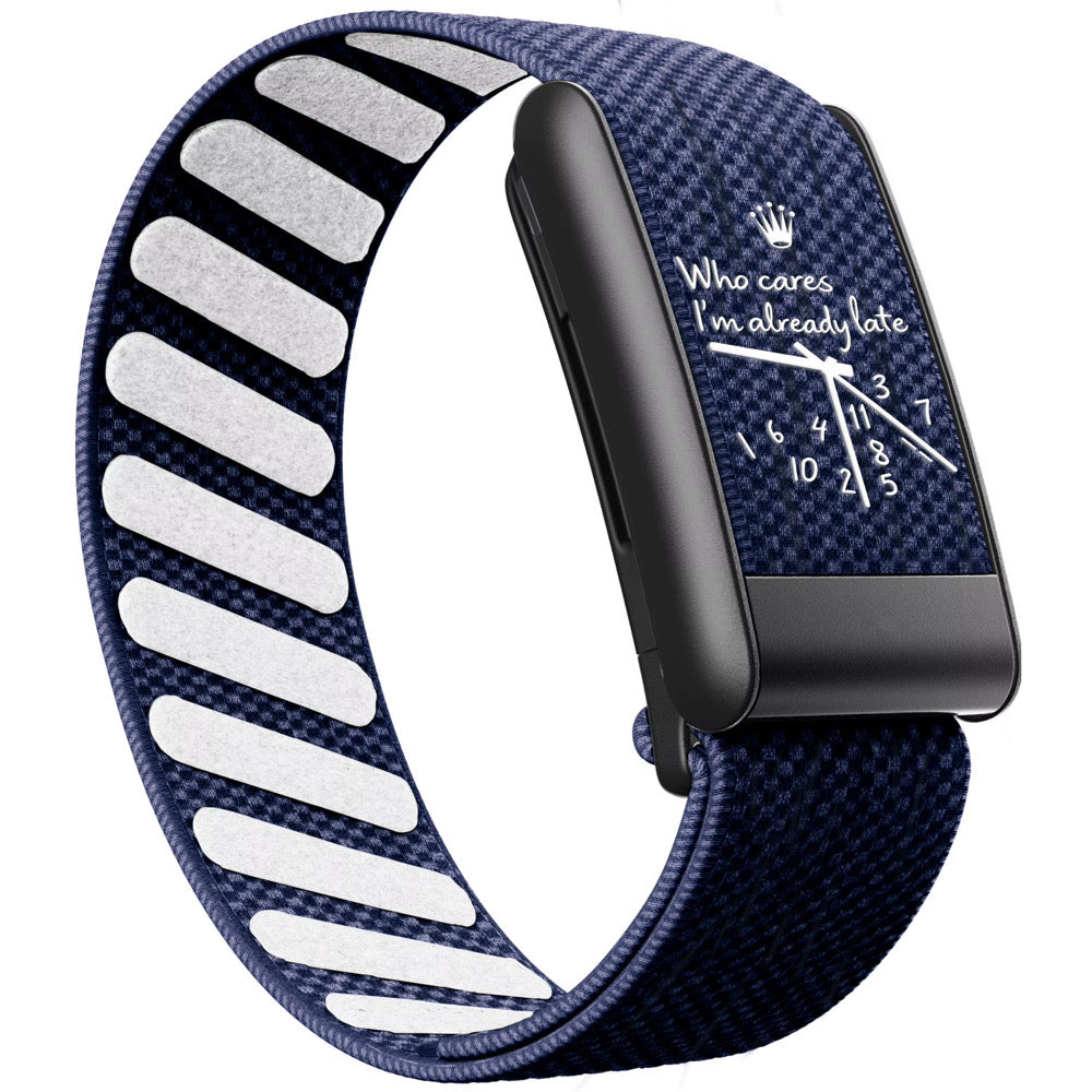 Who Cares I'm Already Late print strap for WHOOP 5.0 and WHOOP MG
