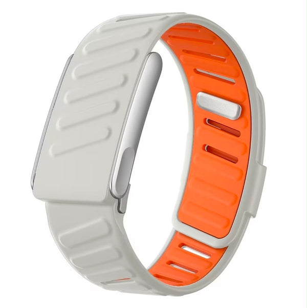 Amber Grey grey and orange rubber strap for WHOOP 5.0 and WHOOP MG